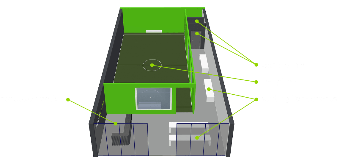 Ideal space layout