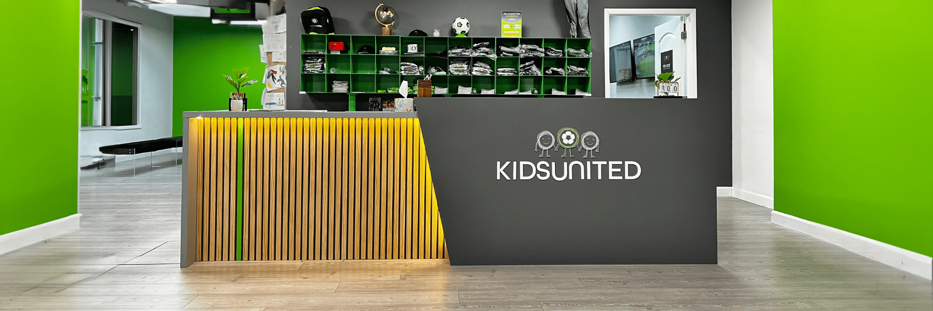 KidsUnited Soccer Franchise Reception Area